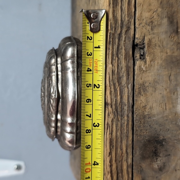 Vintage Italian Vera Lucino Silver Plated Trinket Jewelry Box - Picture 9 of 10